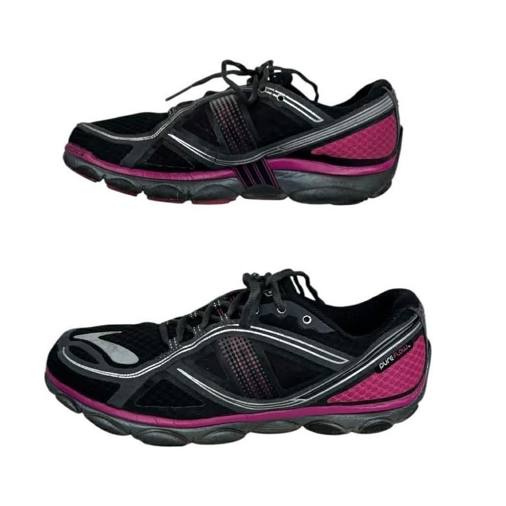 Brooks PureFlow Women's Running Shoes Black Pink Size 7 Athletic‎ Sneakers